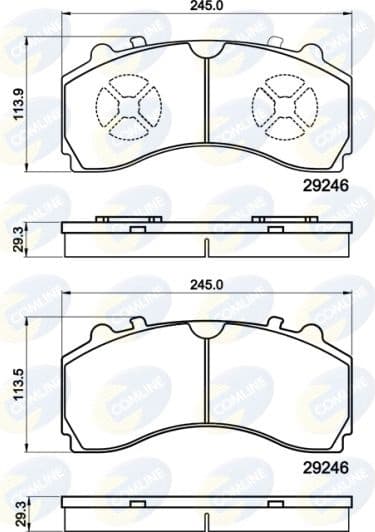 Brake Pad Set, disc brake CBP9080MK - image 2