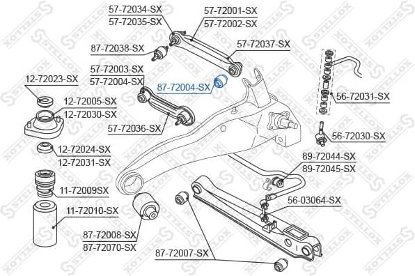 Mounting, control/trailing arm 87-72004-SX - image 2