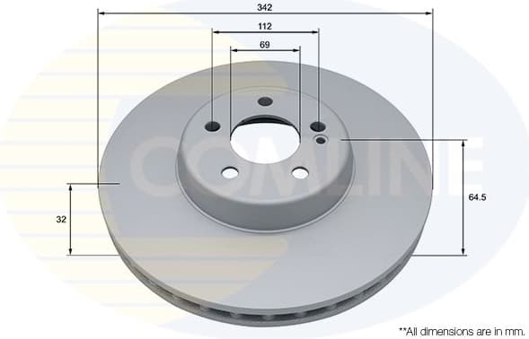 Brake Disc COATED ADC5031V - image 2