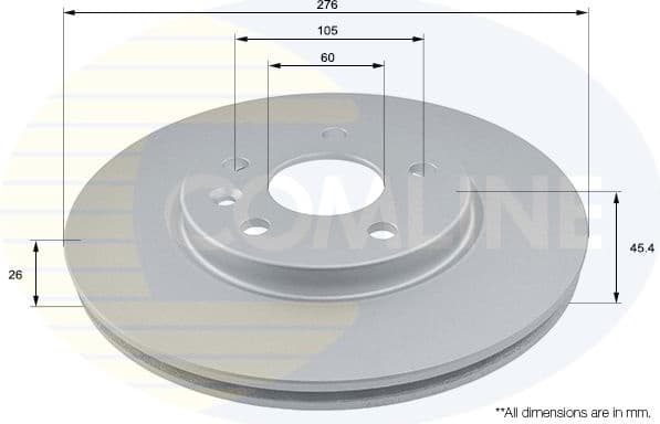 Brake Disc COATED ADC1167V - image 2