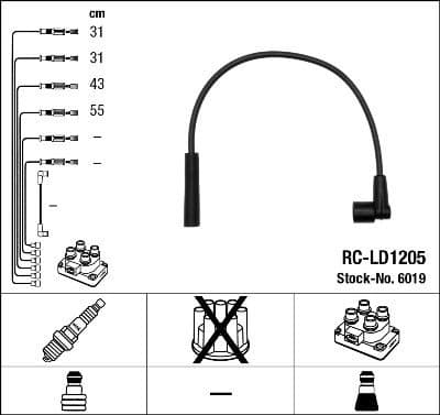 Ignition Cable Kit RC-LD1205