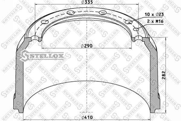 Brake Drum 85-00034-SX