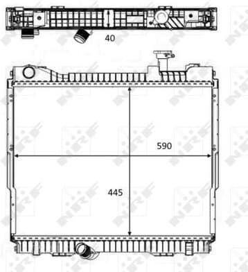 Radiator, engine cooling 58484