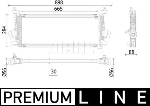 Charge Air Cooler BEHR *** PREMIUM LINE *** CI 542 000P