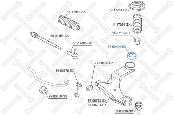 Mounting, control/trailing arm 77-00404-SX - image 2