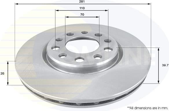 Brake Disc COATED ADC1845V