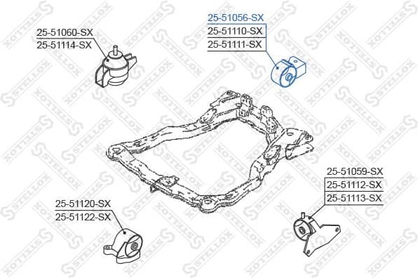 Mounting, engine 25-51056-SX