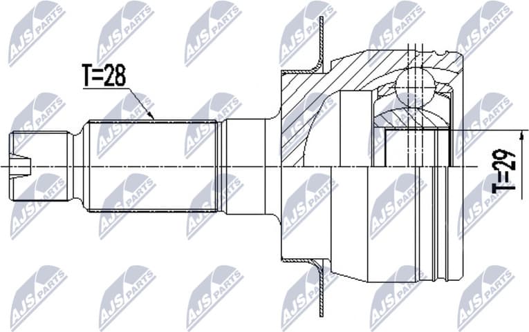 Joint Kit, drive shaft NPZ-SU-036
