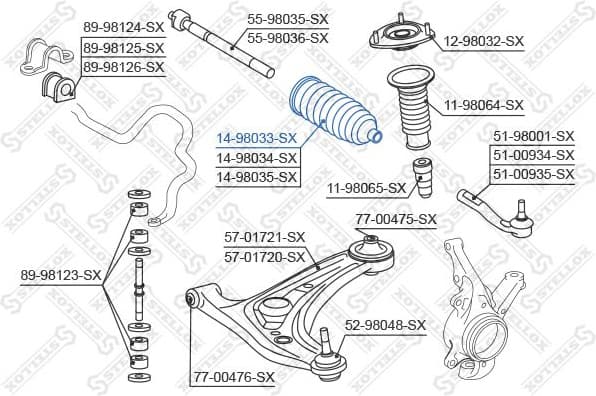 Bellow, steering 14-98033-SX - image 2