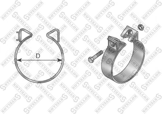 Mount, exhaust system 82-01058-SX
