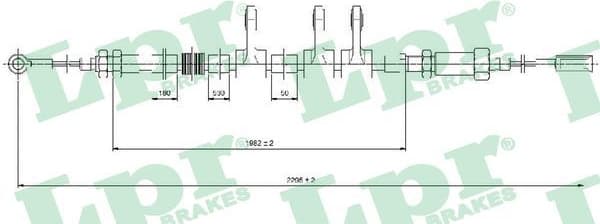 Cable handbrake 01120322