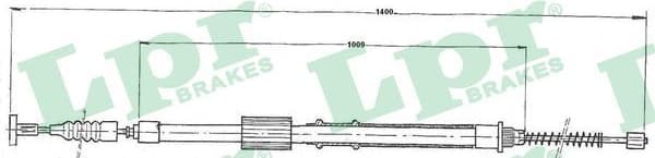 Cable handbrake 01120240