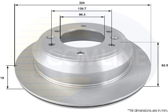Brake Disc COATED ADC2413V - image 2