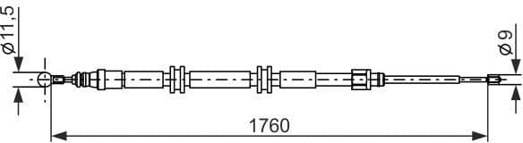 Cable Pull, parking brake 1987482889