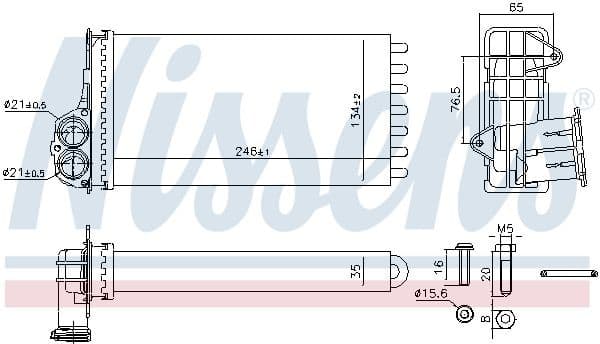 Heat Exchanger, interior heating ** FIRST FIT ** 707268 - image 6