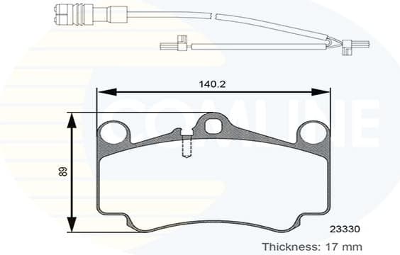 Brake Pad Set, disc brake CBP26132 - image 2