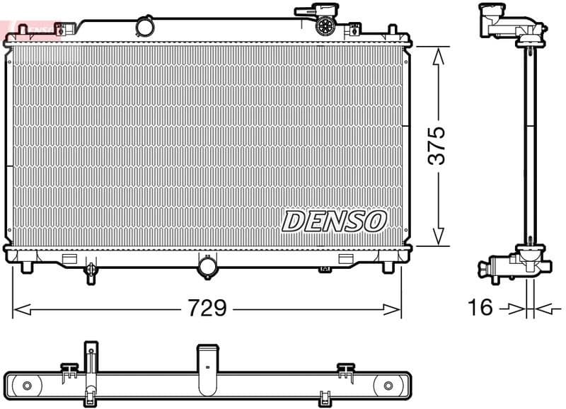 Radiator, engine cooling DRM44048