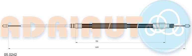 Cable handbrake 05.0242 - image 2