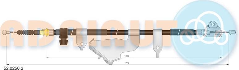 Cable handbrake 52.0256.2 - image 2