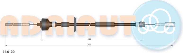 Cable Pull, clutch control 41.0120