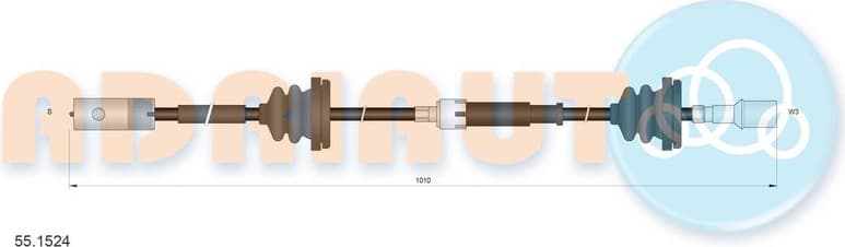 Cable speedometer 55.1524 - image 3