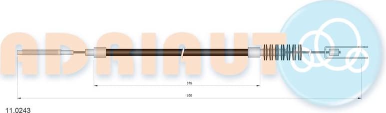 Cable Pull, parking brake 11.0243