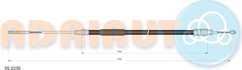 Cable handbrake 05.0230 - image 2