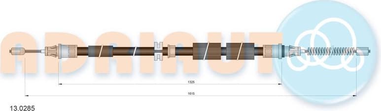 Cable handbrake 13.0285 - image 2