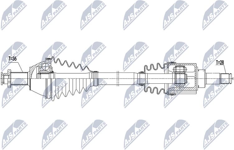 Drive Shaft NPW-VW-073