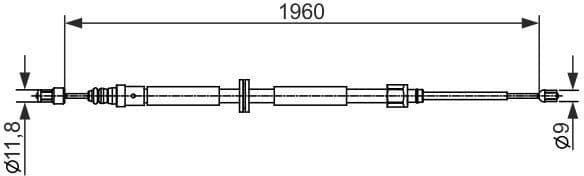 Cable Pull, parking brake 1 987 482 432