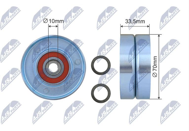Tensioner Pulley, V-ribbed belt RNK-TY-039