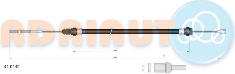 Cable Pull, clutch control 41.0142