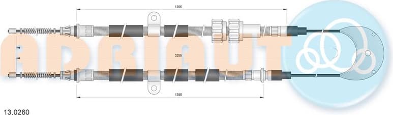 Cable Pull, parking brake 13.0260