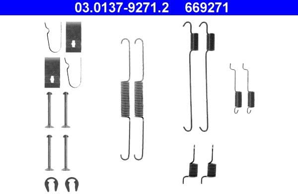 Accessory Kit, brake shoes 03.0137-9271.2