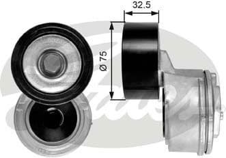 Belt Tensioner, V-ribbed belt FleetRunner™ T38640