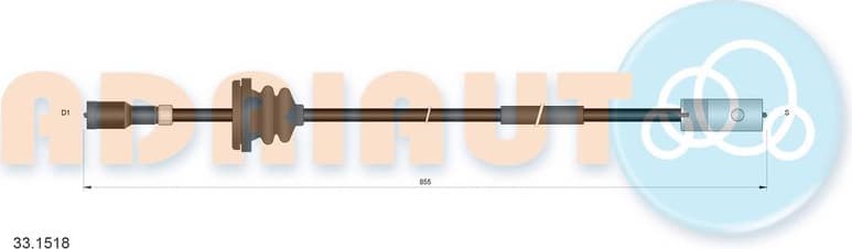 Cable speedometer 33.1518 - image 3