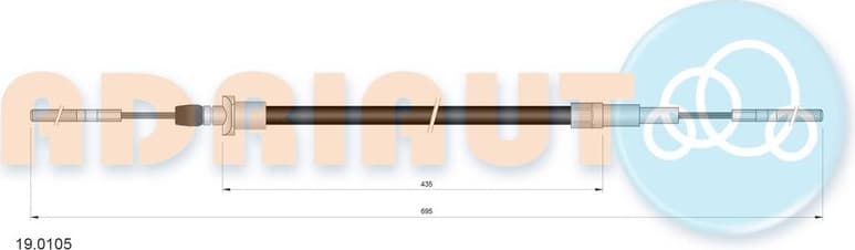 Cable Pull, clutch control 19.0105