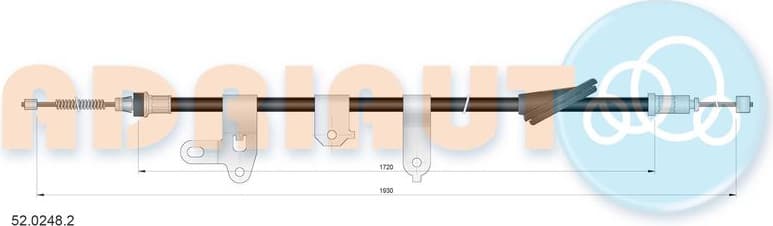 Cable handbrake 52.0248.2 - image 2