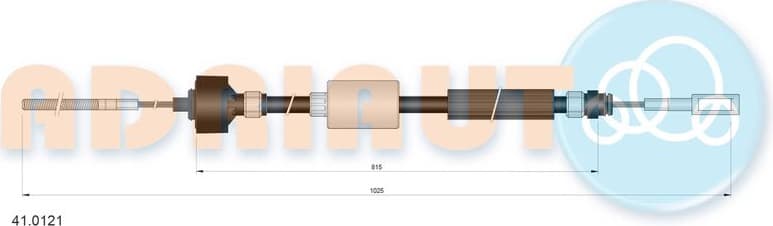 Cable Pull, clutch control 41.0121