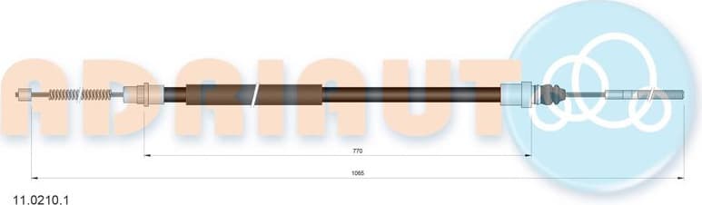 Cable handbrake 11.0210.1 - image 2