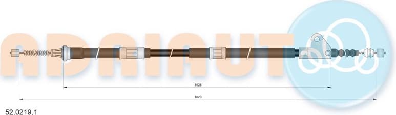 Cable handbrake 52.0219.1 - image 2