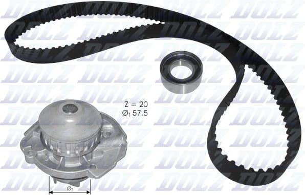 Water Pump & Timing Belt Kit KD129