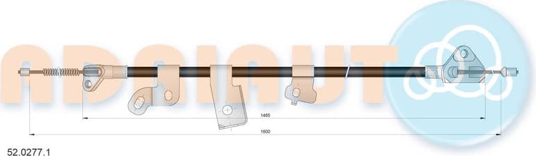 Cable handbrake 52.0277.1 - image 2