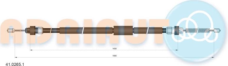 Cable handbrake 41.0265.1 - image 2
