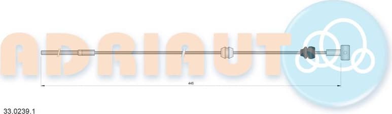 Cable Pull, parking brake 33.0239.1