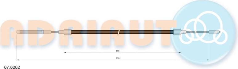 Cable Pull, parking brake 07.0202