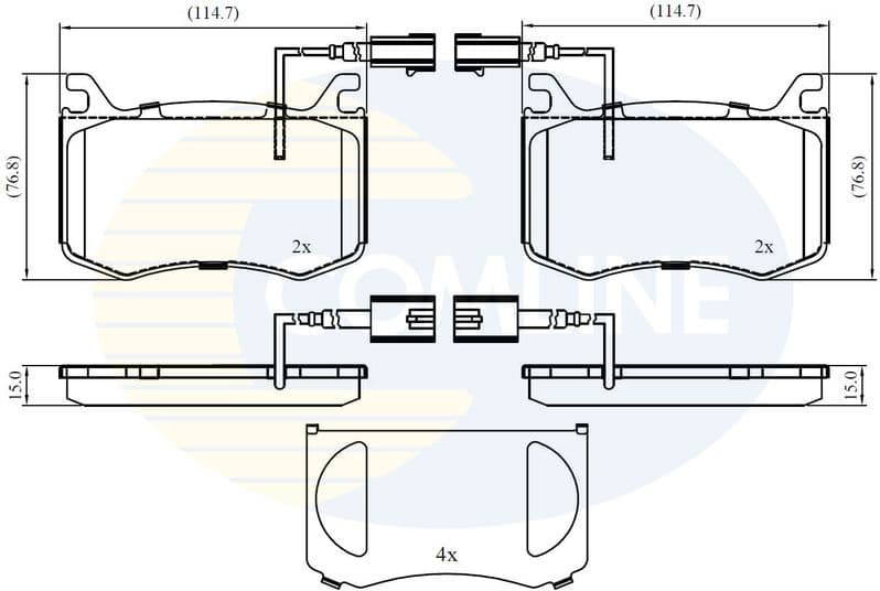 Brake Pad Set, disc brake CBP12422