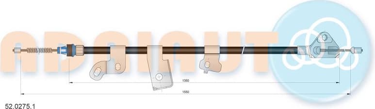 Cable handbrake 52.0275.1 - image 2