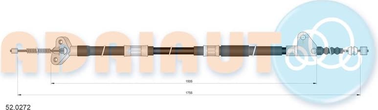 Cable handbrake 52.0272 - image 2