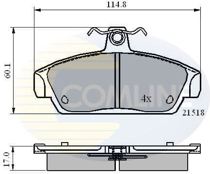 Brake Pad Set, disc brake CBP0467 - image 2